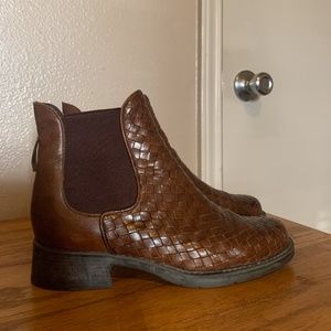 Brighton Woven Chelsea Boots
